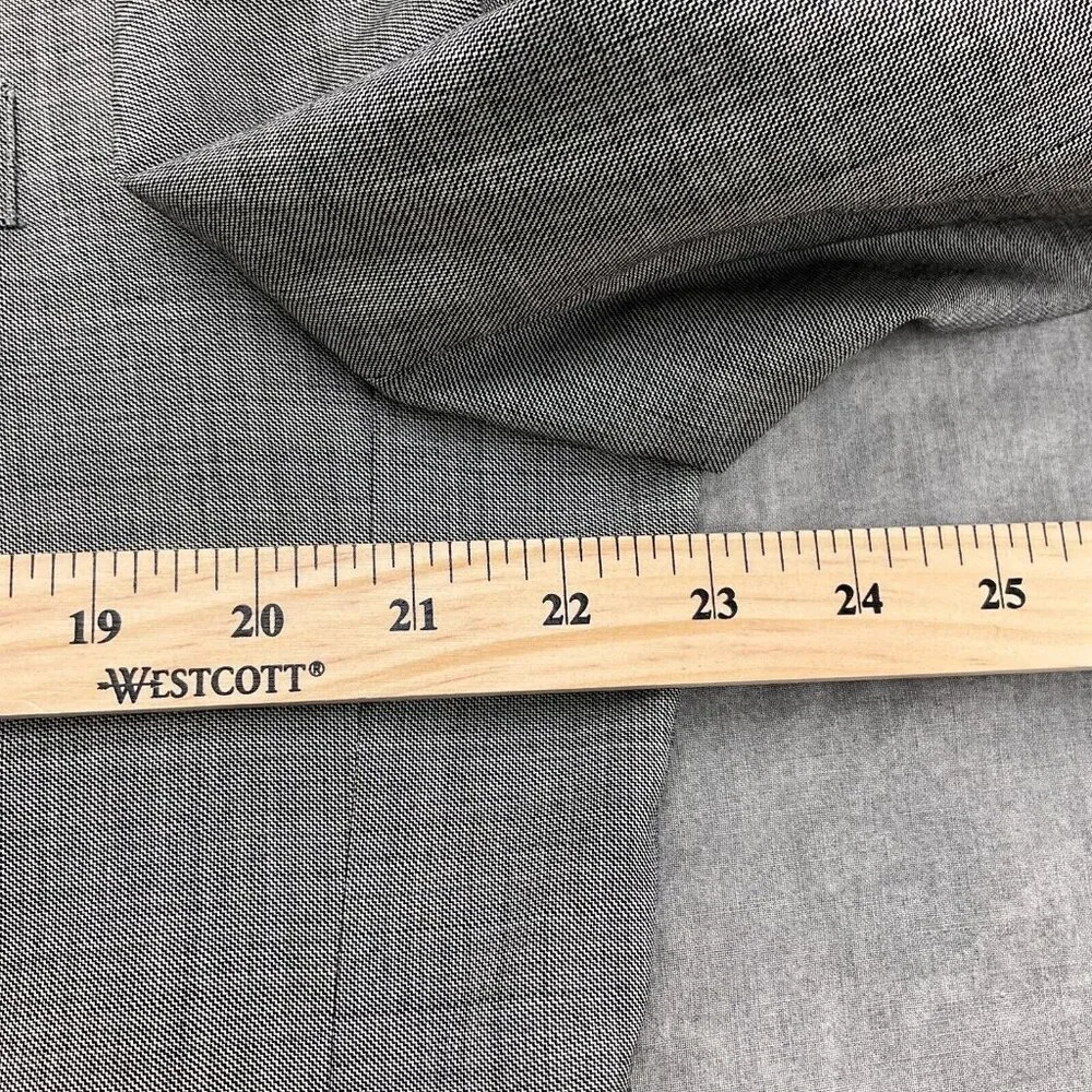 Pronto Uomo Blazer Men 44XLong Gray Double Vent Classic Career‎ Suit Jacket Wool